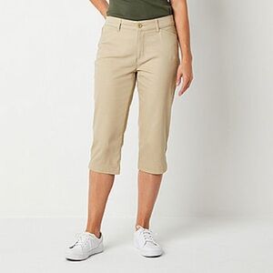 St. John's Bay Women's Secretly Slender Mid Rise Capris